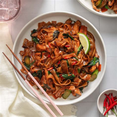 Pad Kee Mao Drunken Noodles Takes Two Eggs