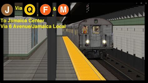 OpenBVE Special J Train To Jamaica Center Via 6 Avenue Jamaica Local