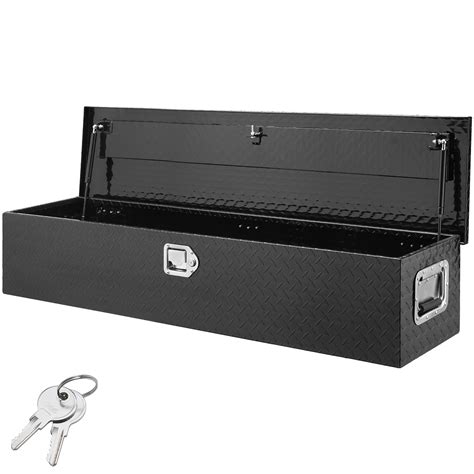 VEVOR Heavy Duty Aluminum Truck Bed Tool Box, Diamond Plate Tool Box with Side Handle and Lock ...