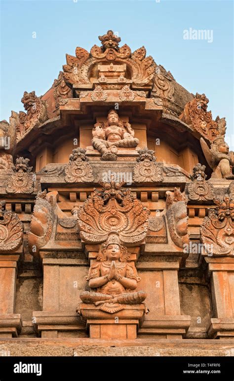 Deity Carved On Facade At Sri Krishna Temple Hampi India Stock Photo