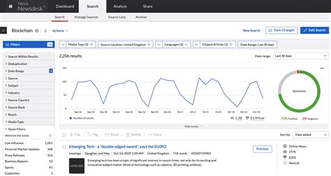 Nexis Newsdesk | Features for media monitoring and analytics