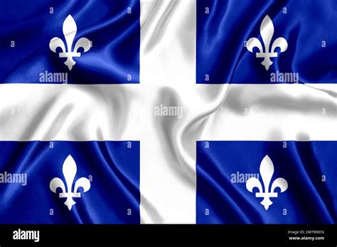 Flag Of Quebec Stock Photo Alamy