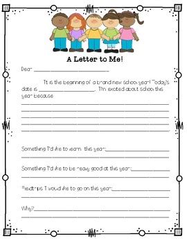 Time Capsule Letter by Primary Plus | Teachers Pay Teachers