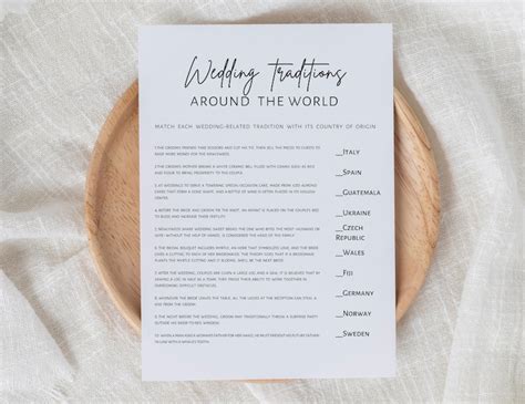 Wedding Traditions Around The World Bridal Shower Games Minimalist