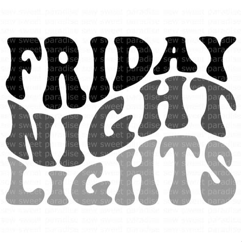 Football SVG, Friday Night Lights SVG, Wavy SVG, Digital Download, Cut ...