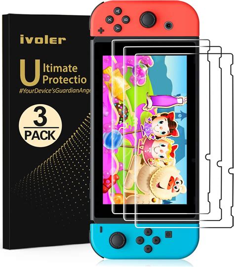 Pack Screen Protector Tempered Glass For Nintendo Switch Ivoler