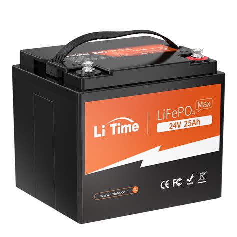 Litime 24v25ah リン酸鉄リチウムイオンバッテリー 2cハイレート放電 Litime Jp