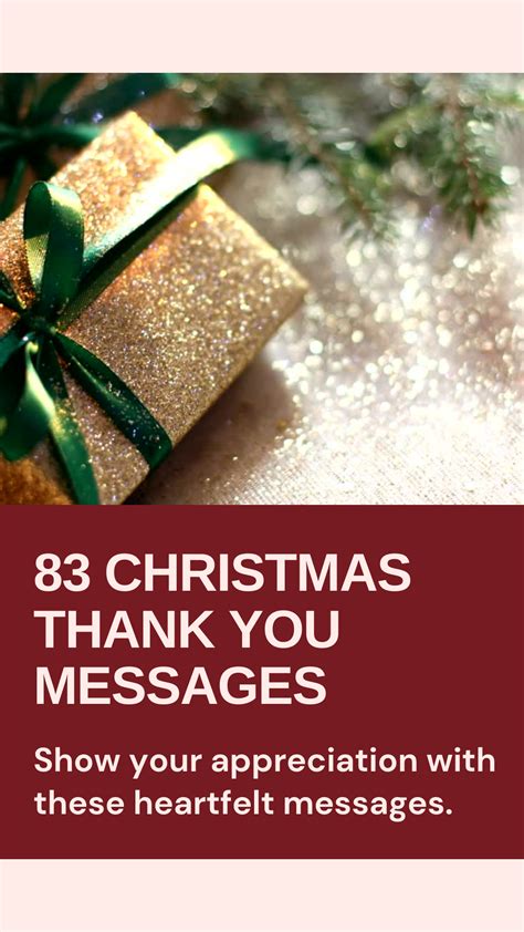 83 Christmas Thank You Messages Expressing Gratitude This Festive