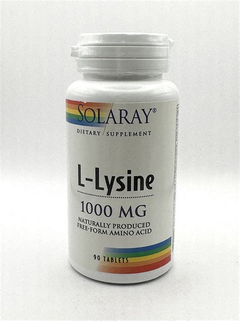 Solaray L Lysine Mg Tablets G W Herbs