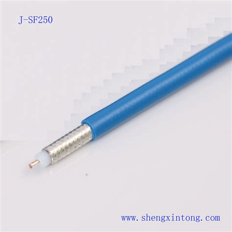 J Sf250 Semi Flexible Coaxial Cable With Blue FEP Jacket China