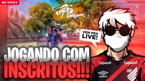 FREEFIRE AO VIVO AGORA JOGANDO INSCRITOS FOCO NO DESAFIANTE