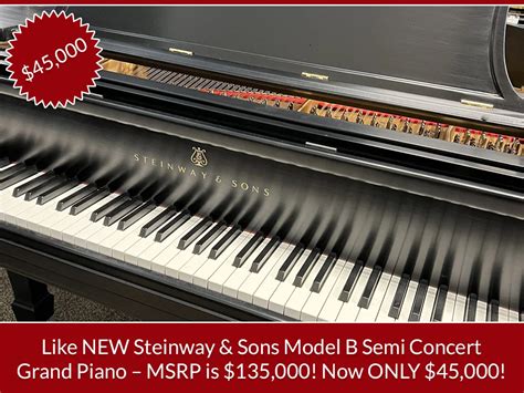 Like New Steinway Sons Model B Semi Concert Grand Piano Msrp Is