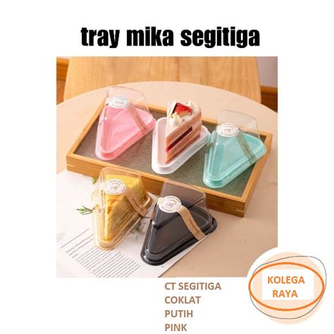 Jual Mika Cake Segitiga Untuk Kue Tart Per Slice Isi Pcs Shopee