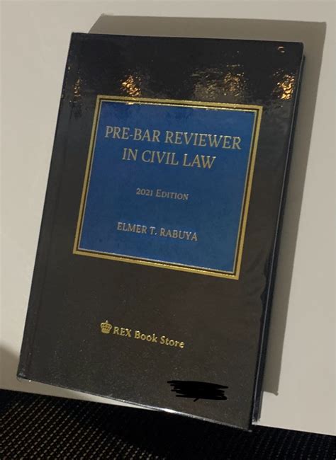 Pre Bar Reviewer In Civil Law Rabuya Hobbies Toys Books