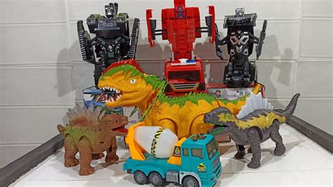 Review Mainan Dinosaurus Stegosaurus Dan Robot Transformers Truck