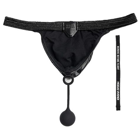 Modus Vivendi Metallic Pleasure Thong Silver INDERWEAR