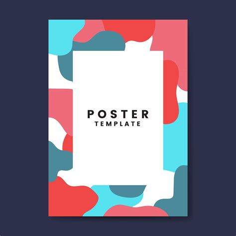 Vector Poster Template Poster Background Design Poster Template Red