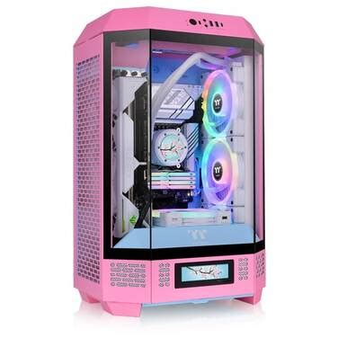 Thermaltake The Tower 300 Tempered Glass Micro Tower Case Bubble Pink | CA