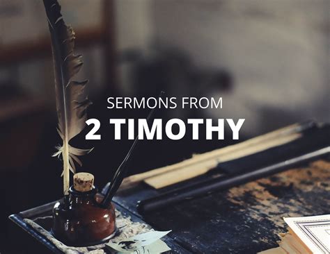 Sermons In 2 Timothy — Jim Shaddix