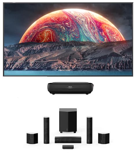 Buy Hisense L G Cine A K Trichroma Smart Laser Tv And Soft