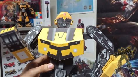 Transformers Bumblebee Papercraft Tutorial Parte 1 Youtube