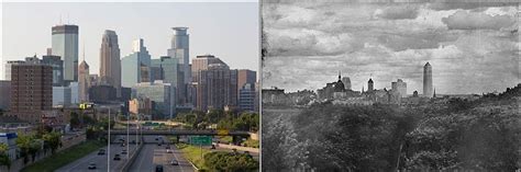 Minneapolis Then And Now Minneapolis Skyline Minneapolis Minnesota