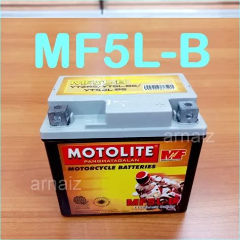 IIRdHinh Motolite MF5L B Maintenance Free Motorcycle Battery YTZ6S