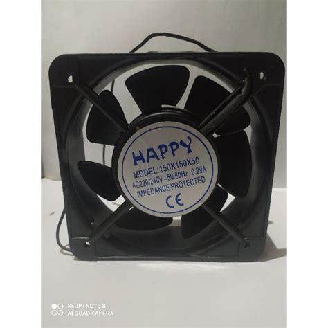 Jual Kipas Pendingin Cooling Fan Besi AC 150x150x50 Merk HAPPY 15cm