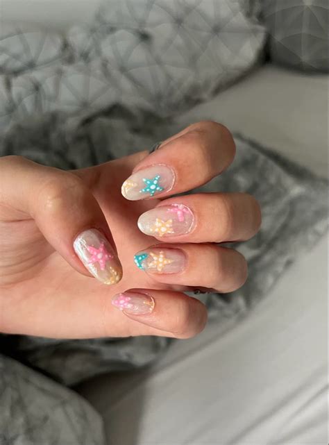 Summer Beach Nails I 2024 Smukke Negle Negledesign Neglelak Ideer