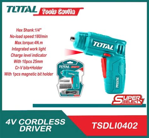 Total Cordless Screw Driver V Tsdli Lazada Ph