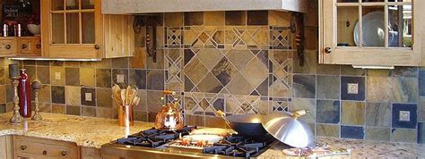 Slate Backsplash Ideas Rustic Look Trend Slate Tile