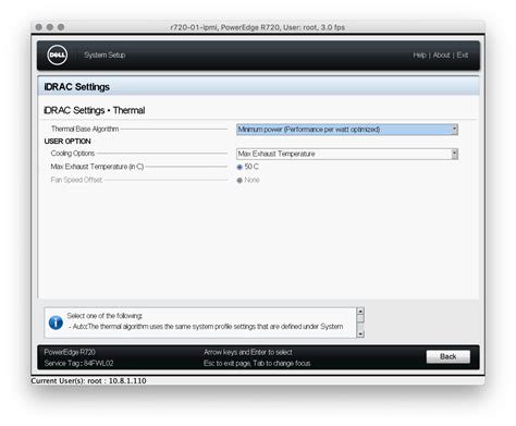 Dell r720 system setup idrac network settings - plmservers