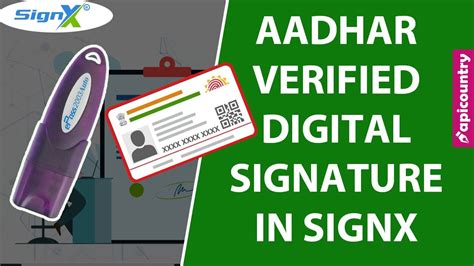 SignX Digital Signature By Aadhaar Verification DSC Using Aadhaar