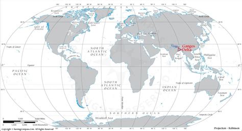 World Largest Delta On World Map Where Is Ganges Delta Located