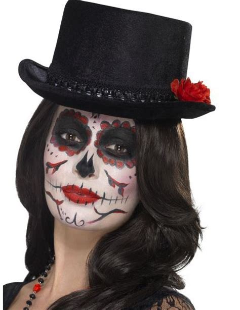 Chapeau Haut De Forme Noir Adulte Dia De Los Muertos Achat De Chapeaux