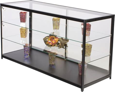 Free Standing Tempered Glass Display Case X X