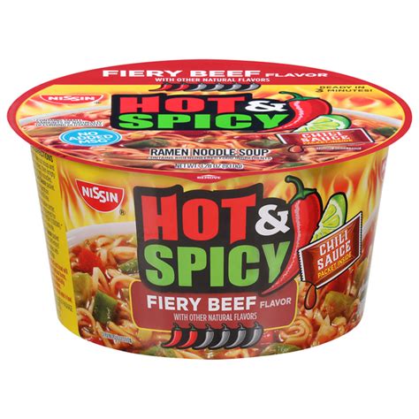 Save On Nissin Bowl Ramen Noodle Soup Hot And Spicy Fiery Beef Order