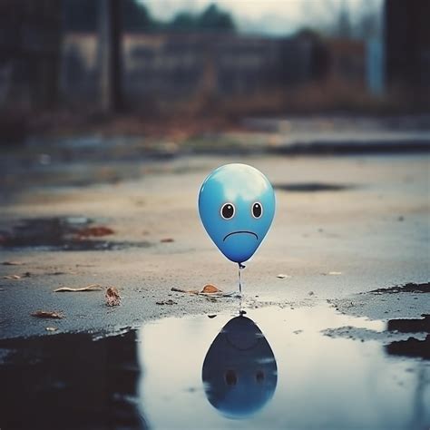 Premium Photo | Photo sad balloon