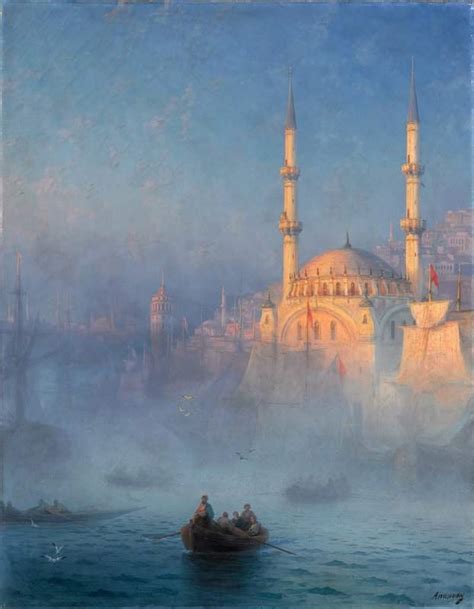 Aivazovsky Ivan Konstantinovich Constantinople Mosque Of Tophane 1884