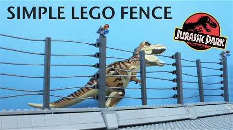 Lego Simple Jurassic Park Electric Fence Build Tutorial Youtube