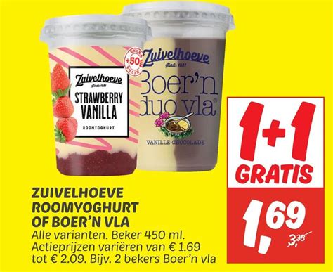 Zuivelhoeve Roomyoghurt Of Boer N Vla Aanbieding Bij Dekamarkt