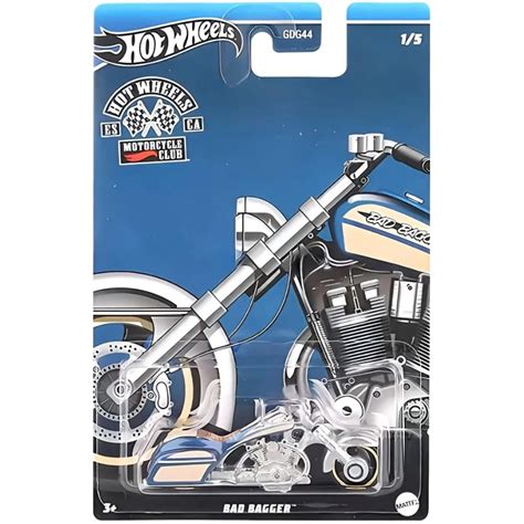 Hot Wheels Bad Bagger Motorcycle Club Silver Amazon In Toys Games