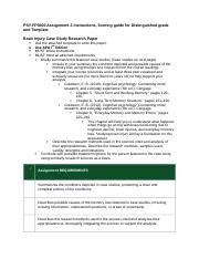 Psyc Fp Assignment Instructions Scoring Guide For Distinguished