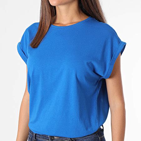 Urban Classics Tee Shirt Sans Manches Femme TB771 Bleu