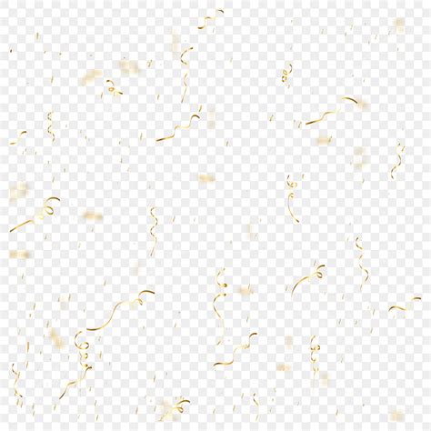 Realistic Confetti Vector Hd Images Confetti With Realistic Golden