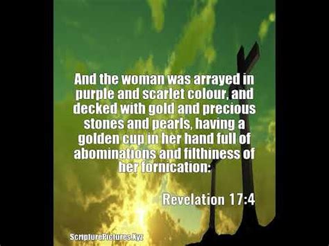 Revelation And The Woman Was Arrayed In Purple And Scarlet Co