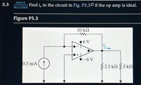 Solved Figure P5 3 Find I In The Circuit In Fig P5 3 If Chegg