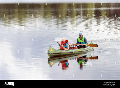 Father Son In Canoe Hi Res Stock Photography And Images Alamy