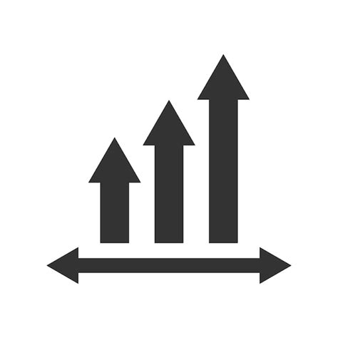 Premium Vector Growth Chart Icon