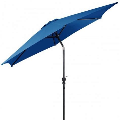 Cenadinz Ft Market Patio Umbrella In Blue With Tilt Adjustment And